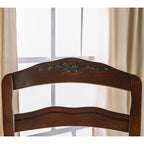 Ensemble de salle à manger 7 pièces en bois brun traditionnel Shak avec rallonge par Furniture of America