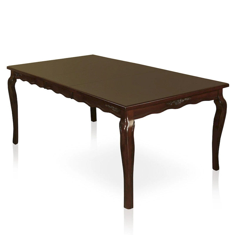 Ensemble de salle à manger 7 pièces en bois brun traditionnel Shak avec rallonge par Furniture of America