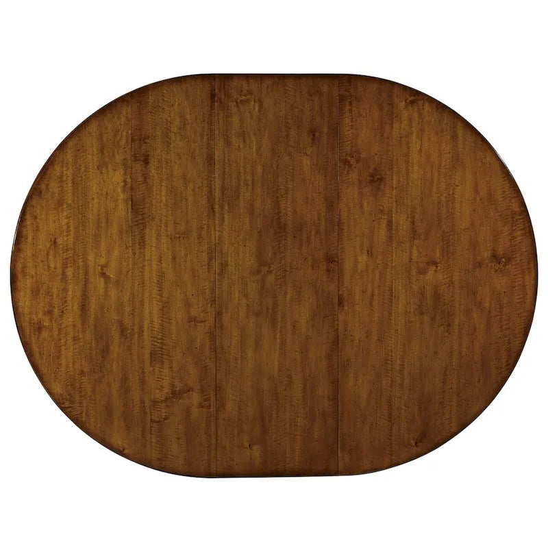 Table à manger piédestal ronde Tynecastle avec une rallonge de 46 cm - 60x30x60