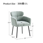 Chaise de salle à manger Amos Modern Boucle avec pieds réglables (lot de 2) par HULALA HOME