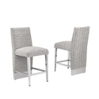 Chaise plissée avec bordure de clous chromés « Best Quality Furniture » - S.O.