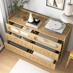 Commode double large en bois avec tiroirs larges Commode moderne