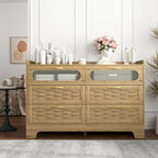 Commode double large en bois avec tiroirs larges Commode moderne