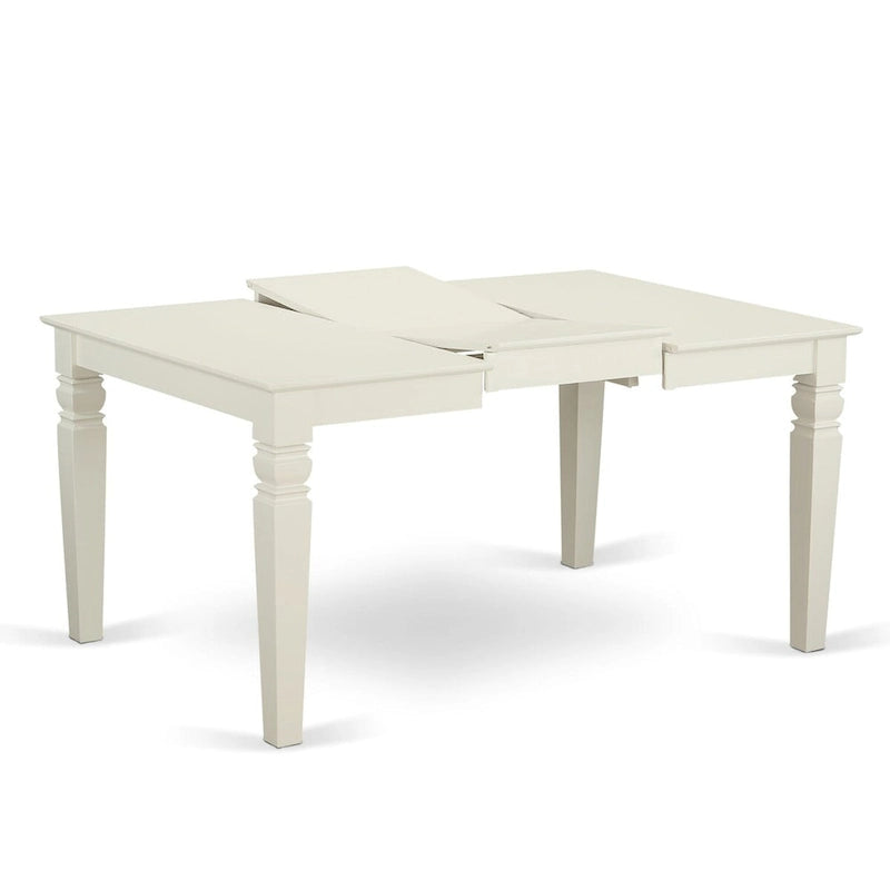 Ensemble de salle à manger East West Furniture, comprenant une table de cuisine rectangulaire et des chaises, blanc cassé (options de pièces)