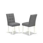 Ensemble de salle à manger East West Furniture, comprenant une table de cuisine rectangulaire et des chaises, blanc cassé (options de pièces)