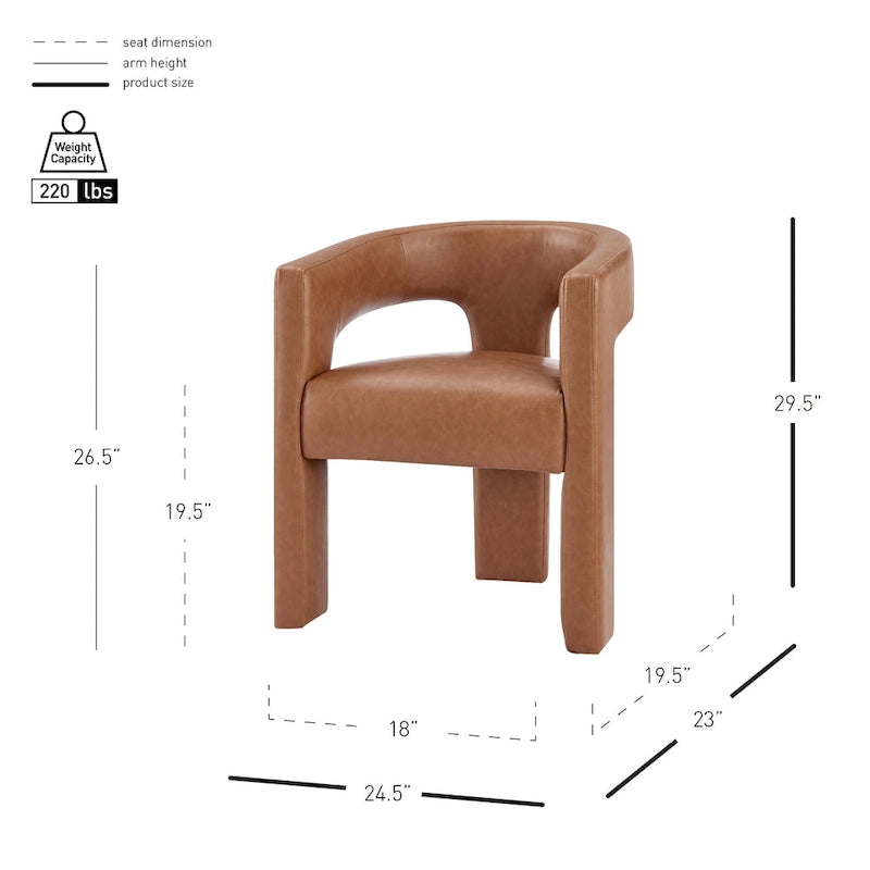 Chaise de salle à manger Sherlyn avec accoudoirs