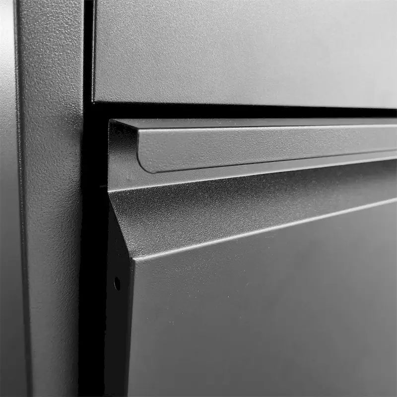 Classeur vertical en acier à 3 tiroirs, blanc/noir, avec serrure, pour un seul utilisateur