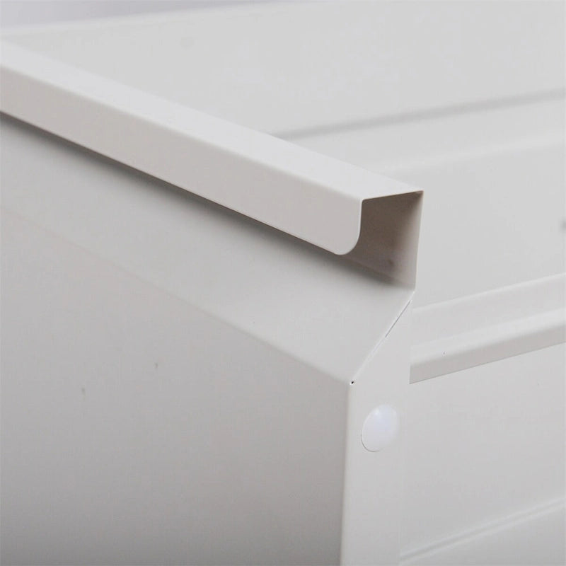 Classeur vertical en acier à 3 tiroirs, blanc/noir, avec serrure, pour un seul utilisateur
