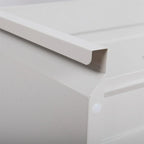 Classeur vertical en acier à 3 tiroirs, blanc/noir, avec serrure, pour un seul utilisateur
