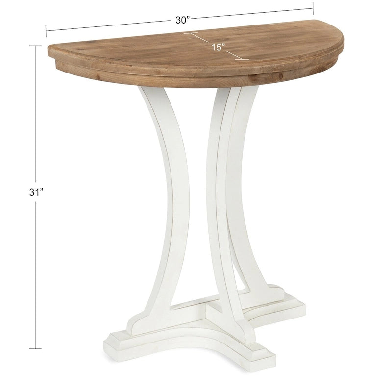 Table console en bois Linsley de Kate et Laurel - 30x15x31