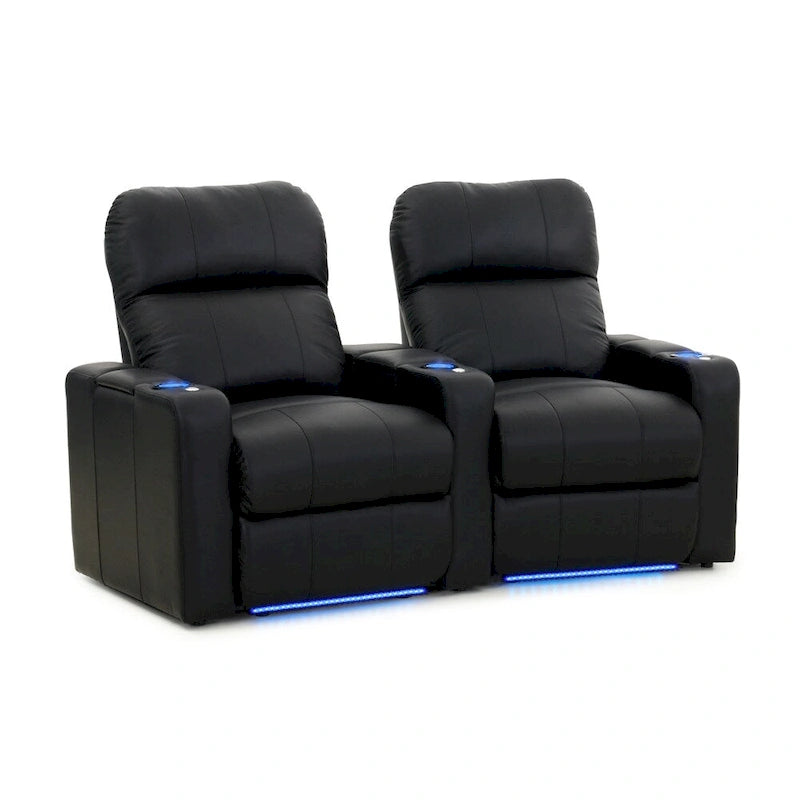 Ensemble de sièges de cinéma maison en cuir motorisés Octane Turbo XL700 (rangée de 2)