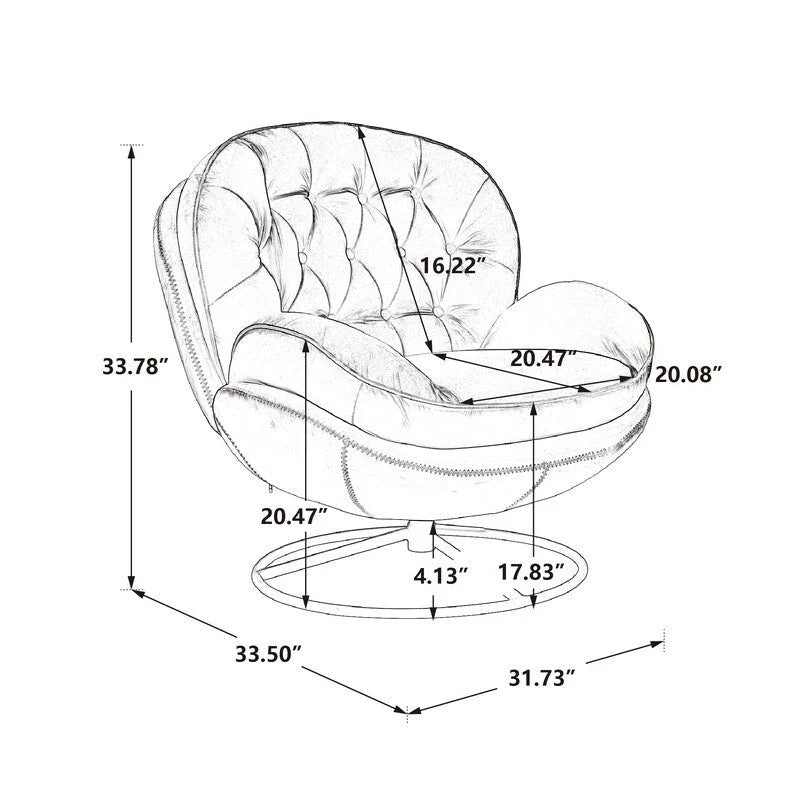Fauteuil d'appoint Fauteuil de télévision Fauteuil de salon Gris avec pouf