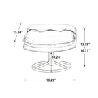 Fauteuil d'appoint Fauteuil de télévision Fauteuil de salon Gris avec pouf