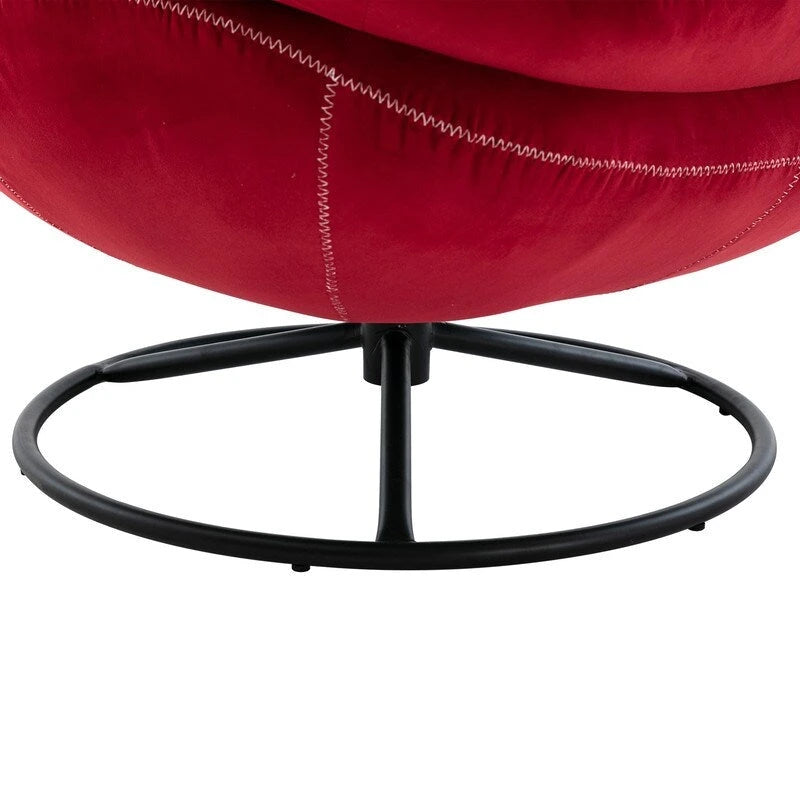 Fauteuil d'appoint Fauteuil de télévision Fauteuil de salon Gris avec pouf
