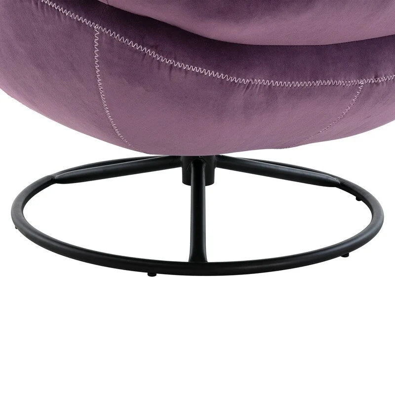 Fauteuil d'appoint Fauteuil de télévision Fauteuil de salon Gris avec pouf
