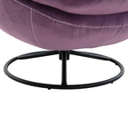 Fauteuil d'appoint Fauteuil de télévision Fauteuil de salon Gris avec pouf