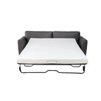 Canapé-lit Luna moderne en similicuir avec matelas à mémoire de forme