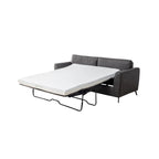 Canapé-lit Luna moderne en similicuir avec matelas à mémoire de forme