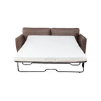 Canapé-lit Luna moderne en similicuir avec matelas à mémoire de forme