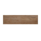 Banc de selle de 33 pouces avec cadre incliné, bois d'acacia brun antique sablé