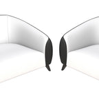 Ensemble de canapé 3 pièces, rembourrage en similicuir avec cadre en bois massif et pieds en acier, série Opula par LeisureMod
