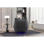 Fauteuil inclinable pivotant et glissant 270, fauteuil à bascule inclinable électrique, port USB pour fauteuil de chambre de bébé avec lampe d'ambiance