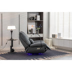 Fauteuil inclinable pivotant et glissant 270, fauteuil à bascule inclinable électrique, port USB pour fauteuil de chambre de bébé avec lampe d'ambiance