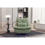 Fauteuil inclinable pivotant et glissant 270, fauteuil à bascule inclinable électrique, port USB pour fauteuil de chambre de bébé avec lampe d'ambiance