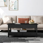 Table basse avec compartiment caché - 44,1P x 21,7L x 18,3H