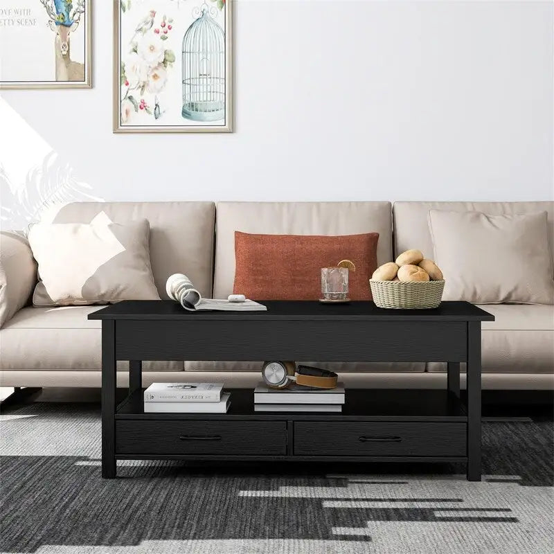 Table basse avec compartiment caché - 44,1P x 21,7L x 18,3H