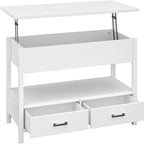 Table basse avec compartiment caché - 44,1P x 21,7L x 18,3H