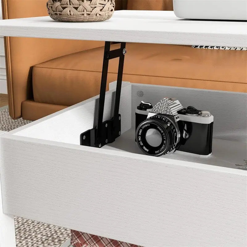 Table basse avec compartiment caché - 44,1P x 21,7L x 18,3H