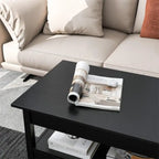 Table basse avec compartiment caché - 44,1P x 21,7L x 18,3H