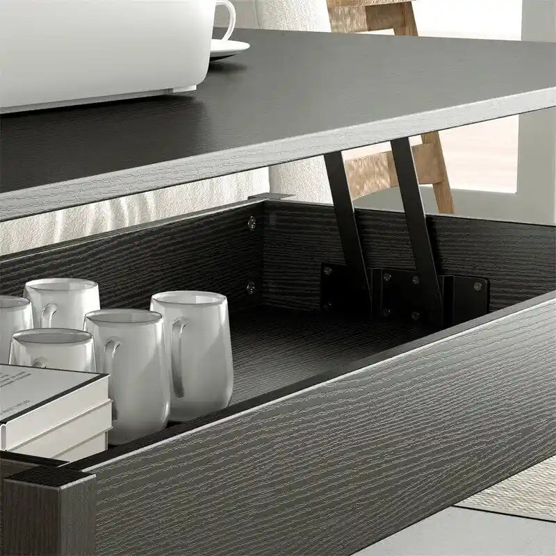 Table basse avec compartiment caché - 44,1P x 21,7L x 18,3H