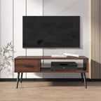 Table basse/meuble TV de style moderne du milieu du siècle avec tiroir – 41,3P x 21,7L x 17,7H