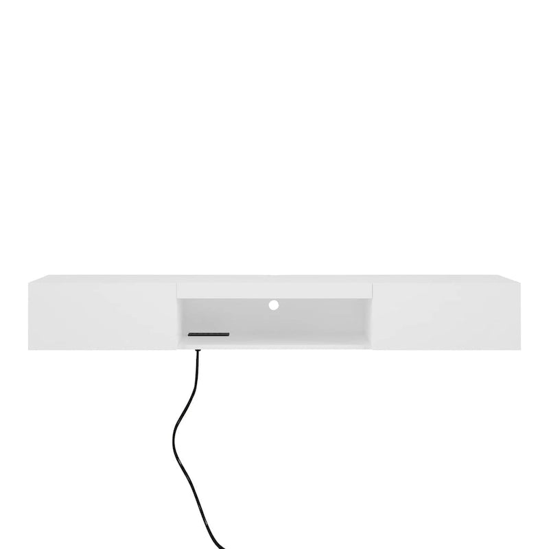 Meuble TV flottant mural 65" avec LED 16 couleurs