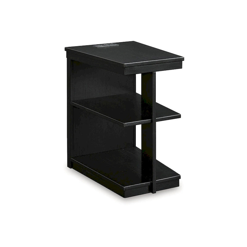 Signature Design by Ashley Winbardi Table d'appoint/de chevet noire - 16 larg. x 21 prof. x 24 haut.