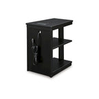Signature Design by Ashley Winbardi Table d'appoint/de chevet noire - 16 larg. x 21 prof. x 24 haut.