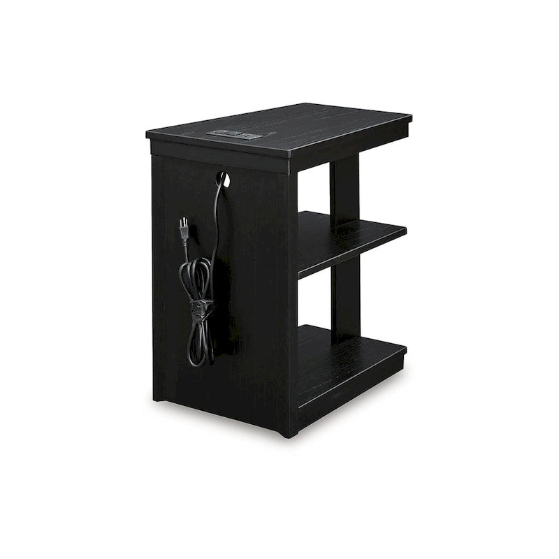 Signature Design by Ashley Winbardi Table d'appoint/de chevet noire - 16 larg. x 21 prof. x 24 haut.