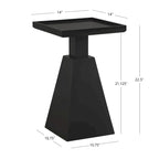 Table d'appoint contemporaine en bois de cerisier