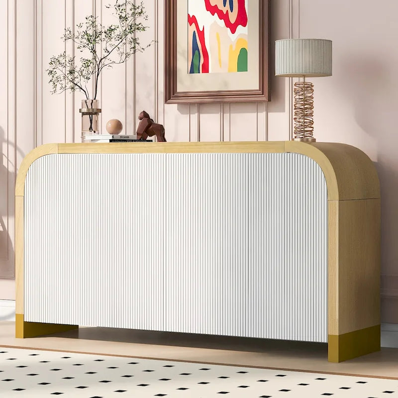 Meuble avec étagères réglables, pour bureau, salon et entrée