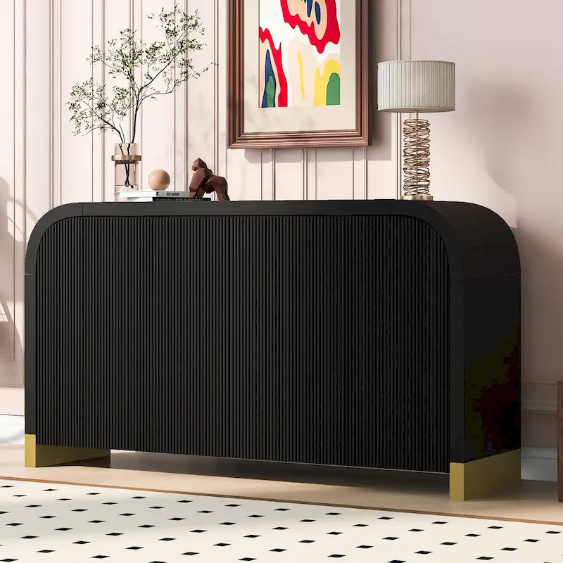 Meuble avec étagères réglables, pour bureau, salon et entrée