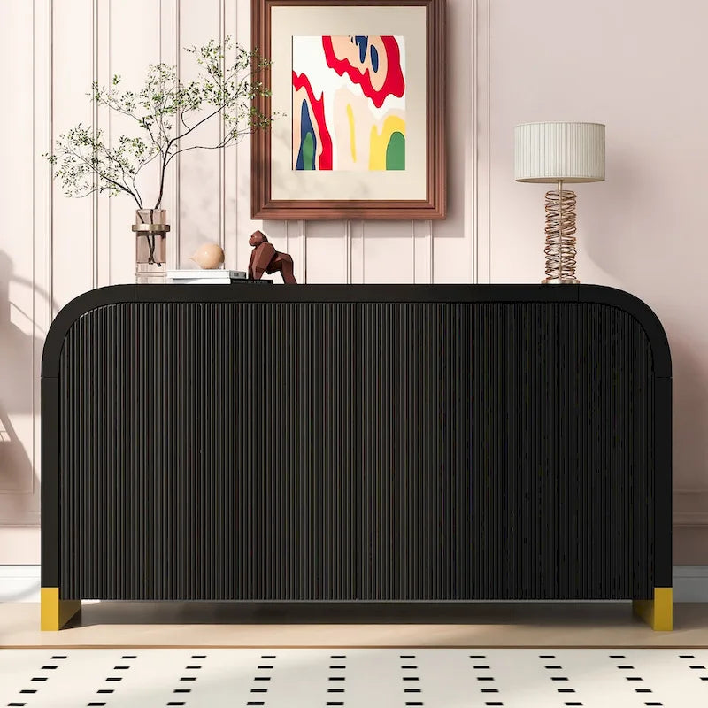 Meuble avec étagères réglables, pour bureau, salon et entrée
