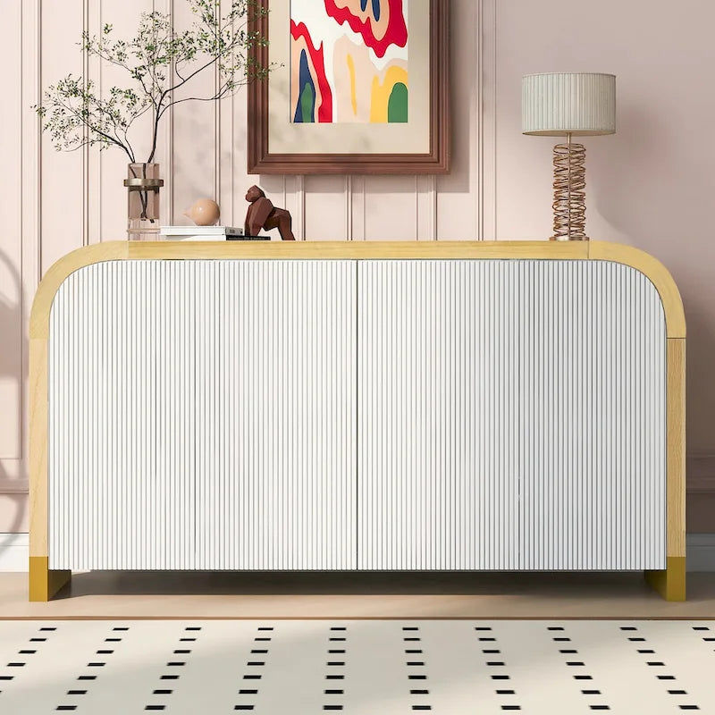 Meuble avec étagères réglables, pour bureau, salon et entrée