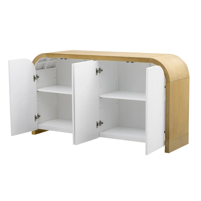 Meuble avec étagères réglables, pour bureau, salon et entrée