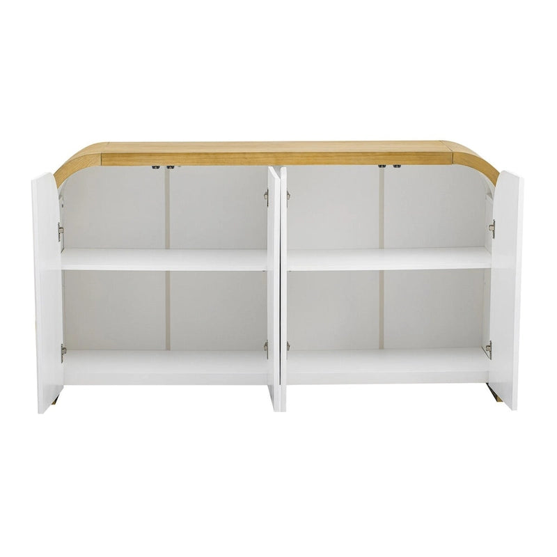 Meuble avec étagères réglables, pour bureau, salon et entrée