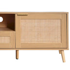 Meuble TV de style ferme moderne avec pieds en bois massif