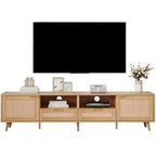 Meuble TV de style ferme moderne avec pieds en bois massif