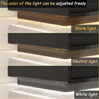 Meuble TV console lumineux blanc laqué brillant