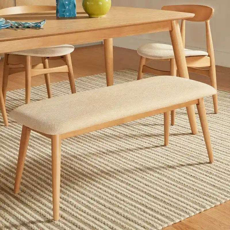 Banc de salle à manger moderne norvégien danois conique et rembourré iNSPIRE Q Modern